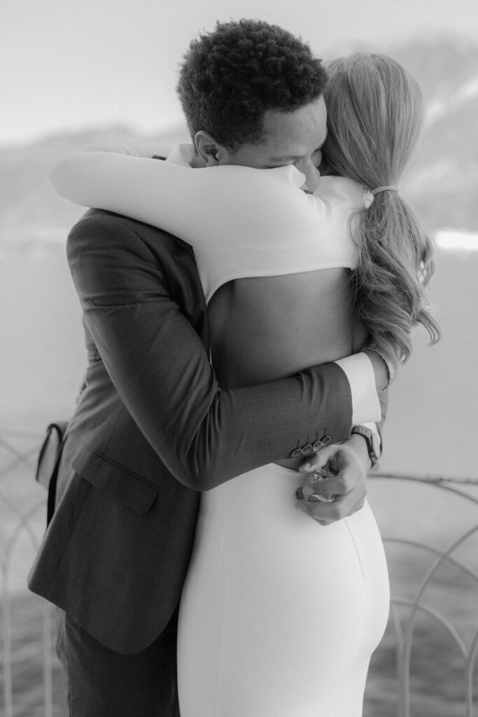 wedding proposal in the moorish temple of Villa Melzi
