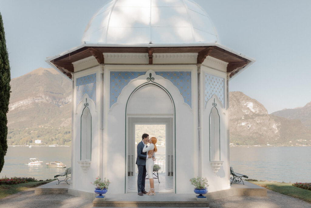 engagement at the Moorish Temple in Villa Melzi