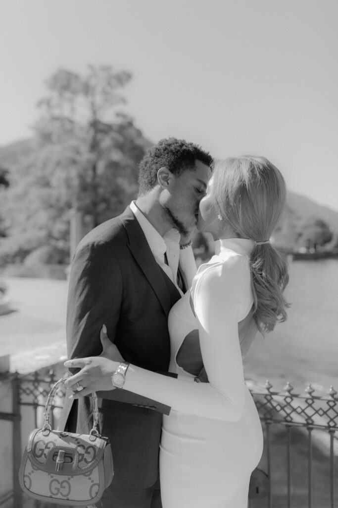 engagement photo session in Villa Melzi