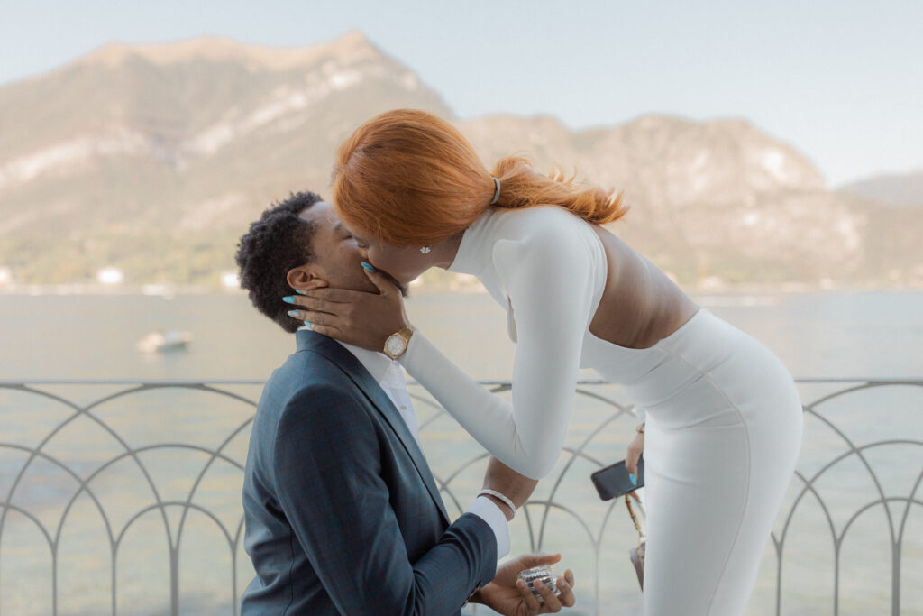 wedding proposal at villa melzi